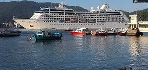 Oceania Insignia docked in harbor