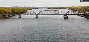 Mexico Bridge over the Mississippi River in La Crosse