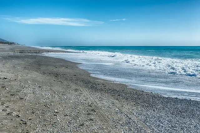 sandy beach in Calabria, Italy