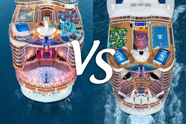 Comparison of Wonder of the Seas vs Symphony of the Seas