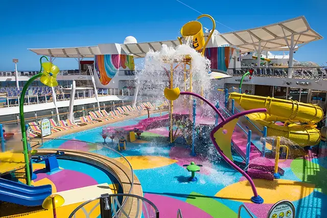 Symphony of the Seas kids play area, water park