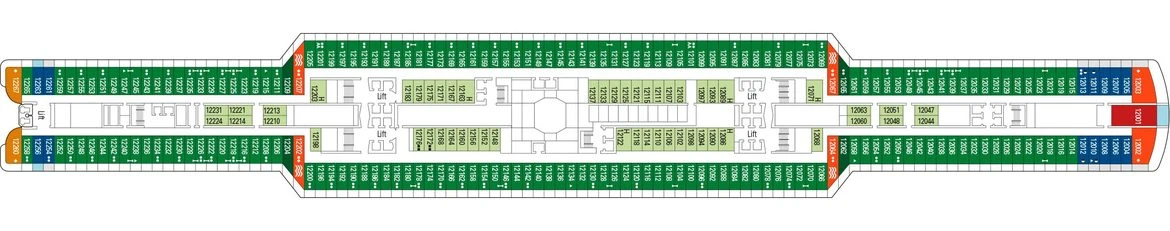 MSC Seaside Cruise Ship Deck Plans | CruiseBooking.com