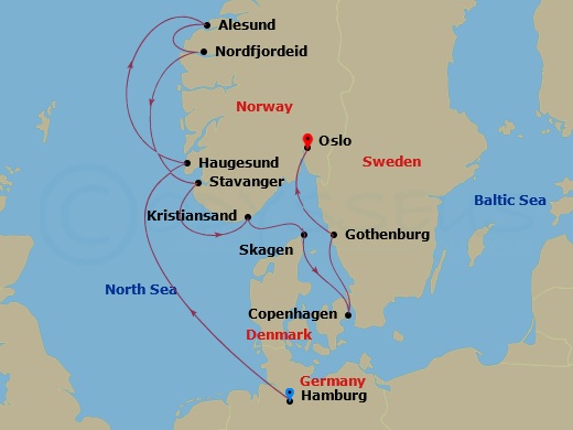 Cruises to Oslo from Hamburg in 2024 | CruiseBooking.com