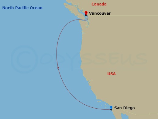 cruises to alaska from san diego